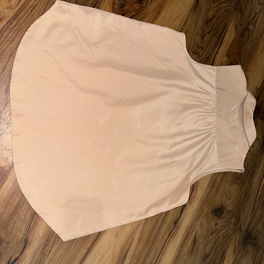 A New Day Sleeveless Button-Down Top | Camel size large - Picture 2 of 5